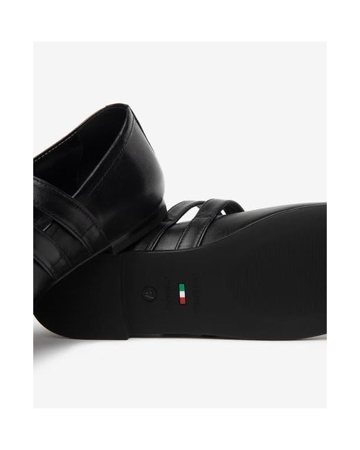 Nero Giardini Black Double Strap Ballet Flat