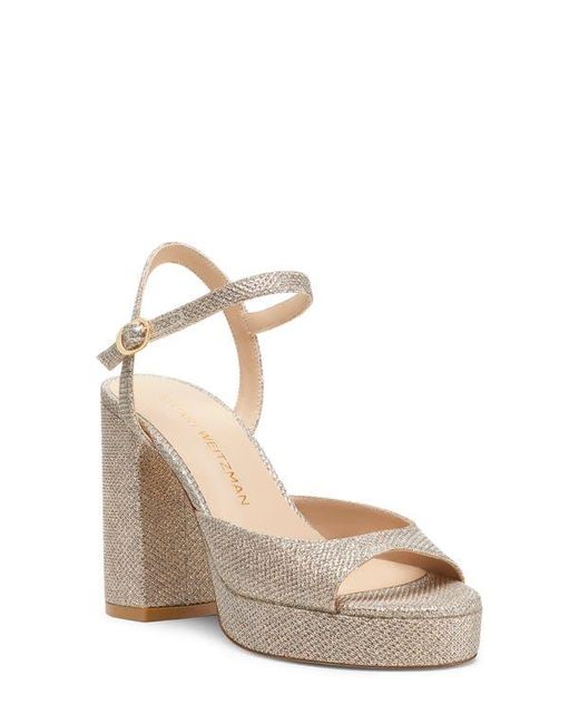 Stuart Weitzman Natural Dayna Ii Platform Sandal