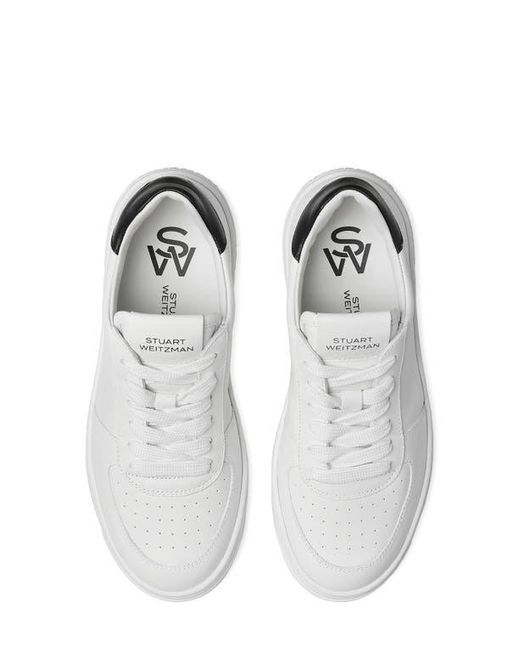 Stuart Weitzman White Courtside Sneaker