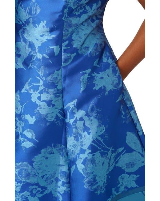 adrianna papell jacquard fit and flare dress Juliet JT978K Fitted Short Cocktail Pleated Homecoming Dress main image 0