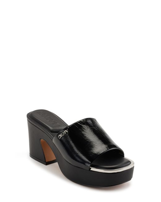 DKNY Black Desirae Platform Sandal