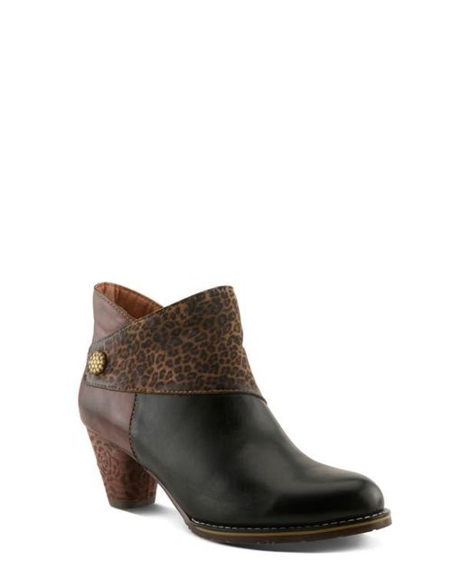 Spring Step Brown Here Kitty Bootie