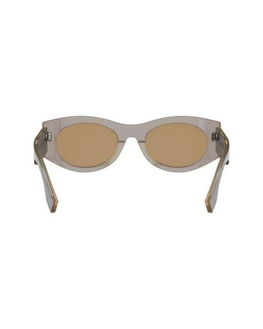 Fendi Natural Roma 52Mm Oval Sunglasses