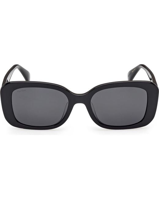 Max Mara Gray 54Mm Rectangular Sunglasses