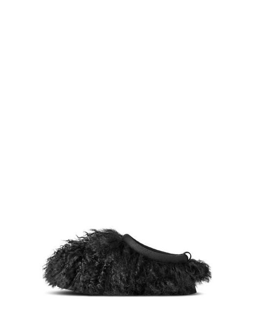 Ugg Black Tazz Fluff Momma Genuine Shearling Slipper
