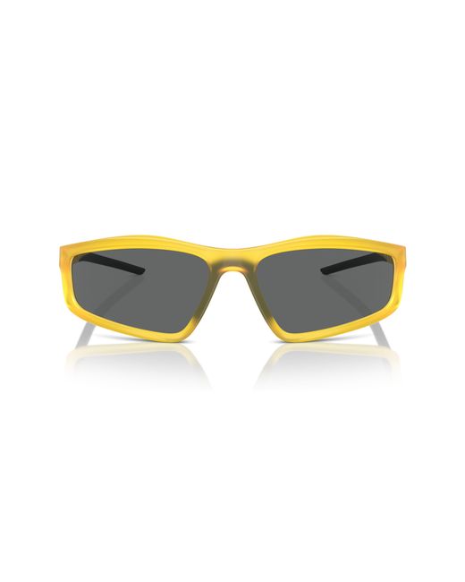 Scuderia Ferrari Yellow 64mm Oversize Irregular Sunglasses for men