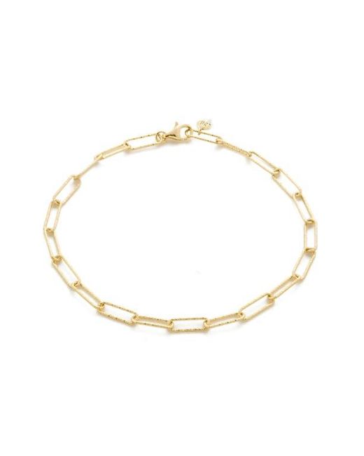 Monica Vinader Metallic Alta Textured Chain Link Bracelet