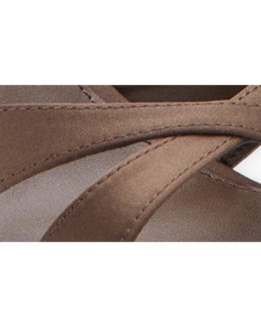 Mango Brown Slide Sandal