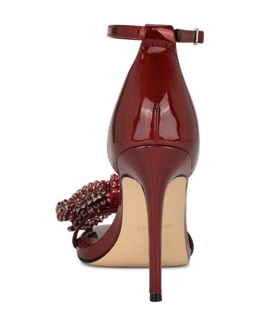 Nine West Red Tansie Ankle Strap Sandal