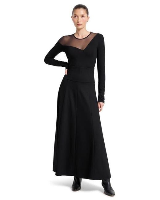 MARCELLA Black Charli Mesh Top