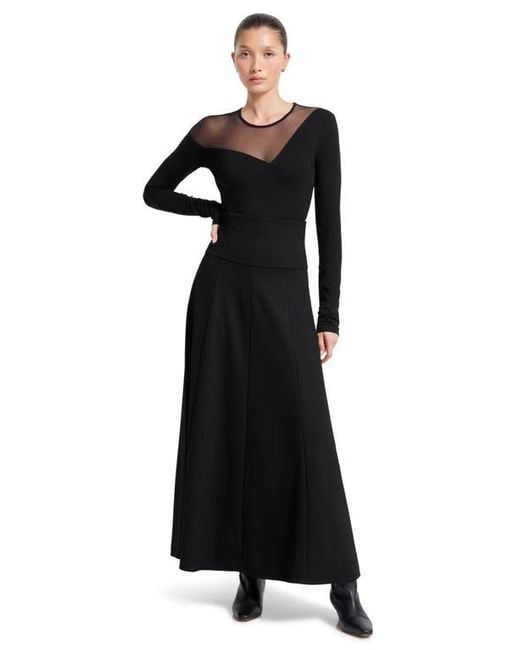 MARCELLA Black Charli Mesh Top