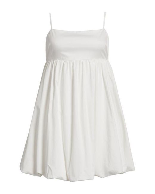 BP. White Bow Back Bubble Hem Minidress