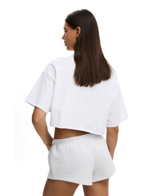 Cotton On White Active Plush Micro Short