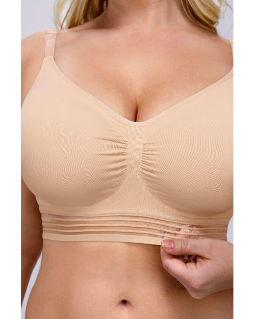 Shapellx Natural Wireless Full Coverage Seamless Bra