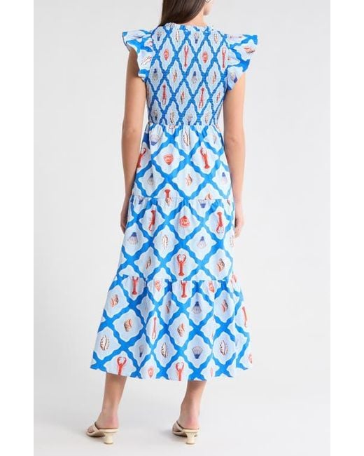 Sunfire Robe Sugarlips Vesper Sunfire Maxi Dress in Blue | Lyst