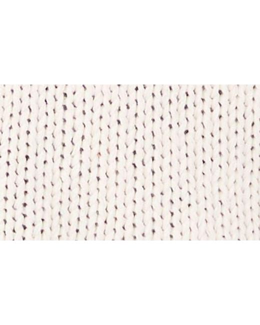 Vince Camuto White Seam Open Stitch Sweater