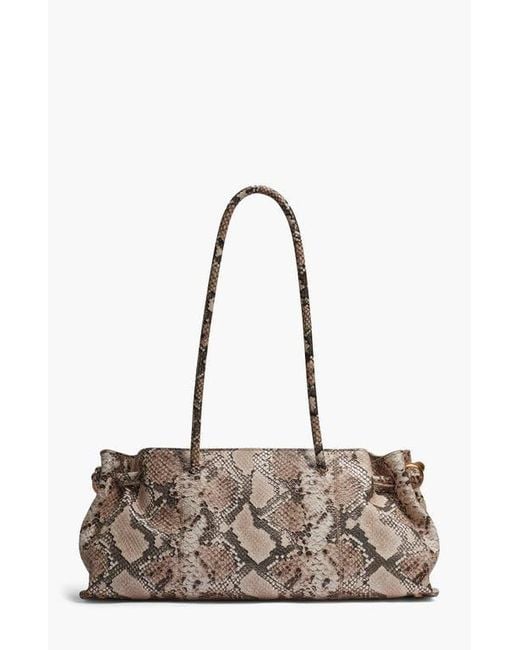 Donna Karan Metallic Cashmere Python Medium Tote