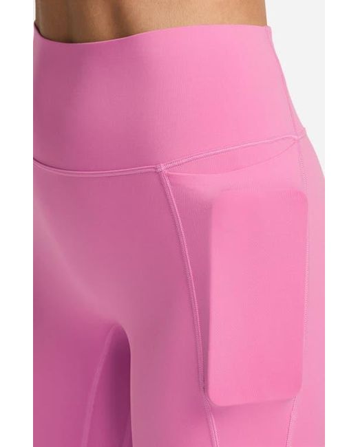 Nike Pink Universa Medium-Support High-Waisted Pocket 7/8 Leggings