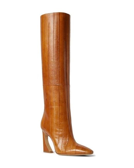 Fendi Brown Arco Knee High Boot