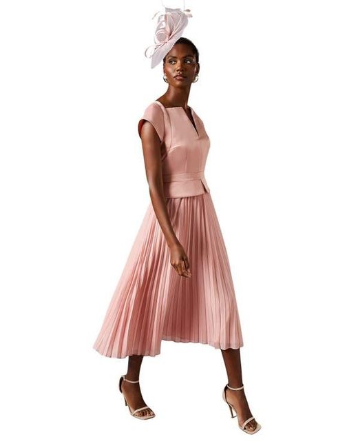 vera wang bridesmaid dresses nordstrom Wedding Guest Dress Blush Dress Coast Women's Pink Midi Wedding Guest Dress SIZE:11