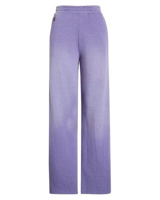Aviator Nation Purple Wide Leg Pocket Sweatpants