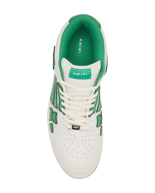 Amiri Green Chunky Skeleton Low Top Sneaker for men