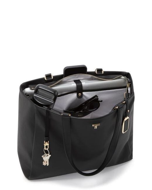 Tumi Black Large Vail Leather Tote