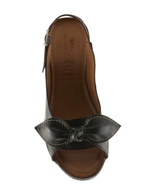 Spring Step Black Chassidy Wedge Sandal