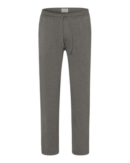 Hanro Gray Casuals Drawstring Pant for men