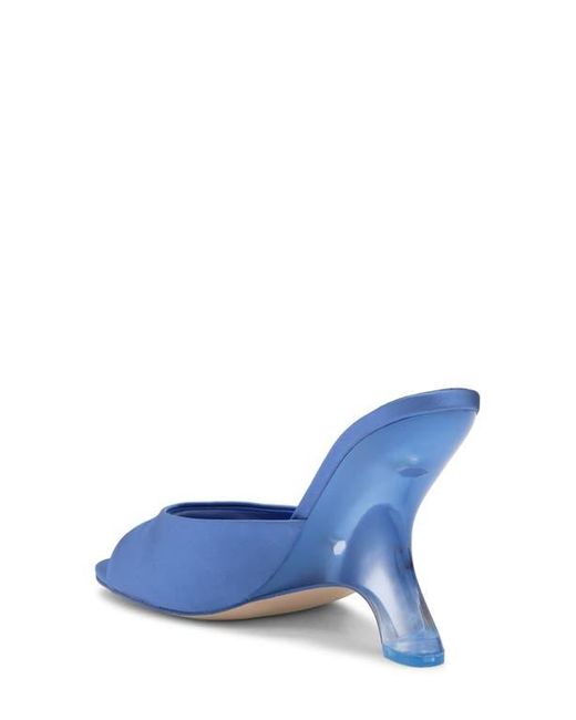 Jeffrey Campbell Blue Mew 2 Satin Slide Sandal