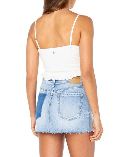 Roxy Blue Spring Fling Crop Tank