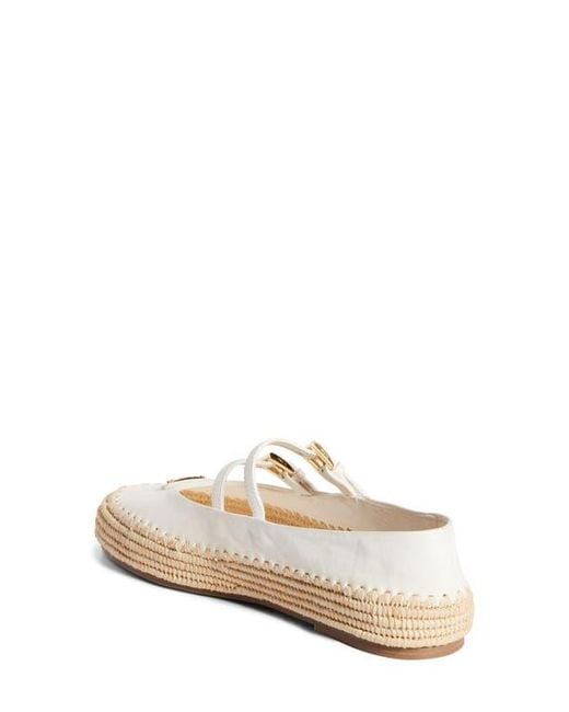 Prada White Espadrille Mary Jane