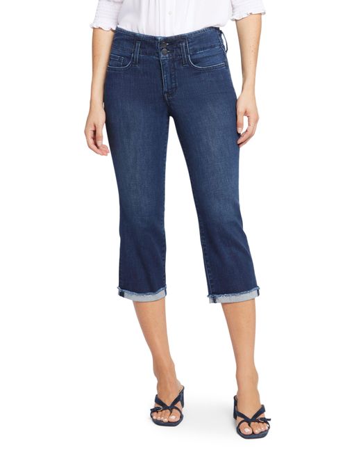 NYDJ Marilyn Cool Embrace® Hollywood Crop Straight Leg Jeans in Blue | Lyst