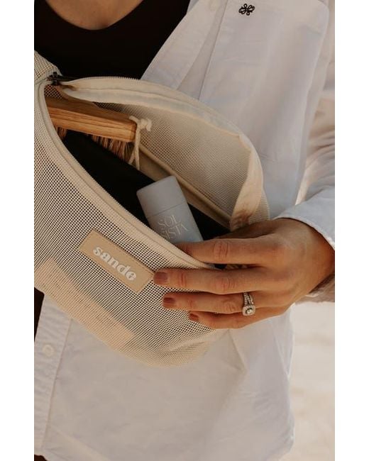 Sande White Essentials Crossbody Bag