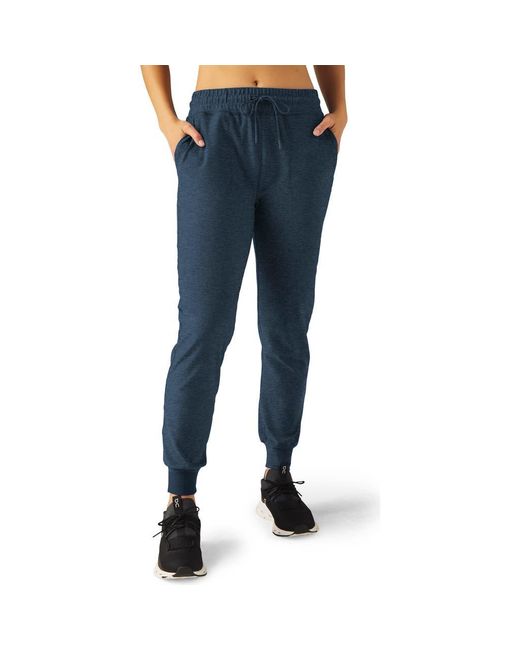 Beyond Yoga Blue Commuter Space Dye Midi Joggers