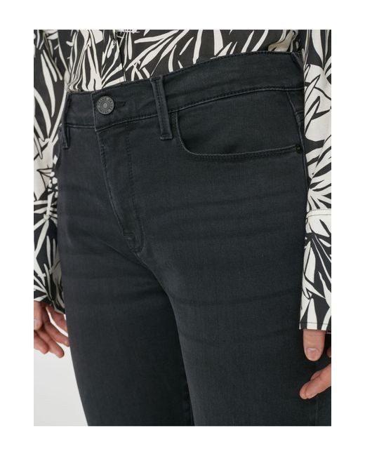 FRAME Blue Le High Waist Straight Leg Jeans