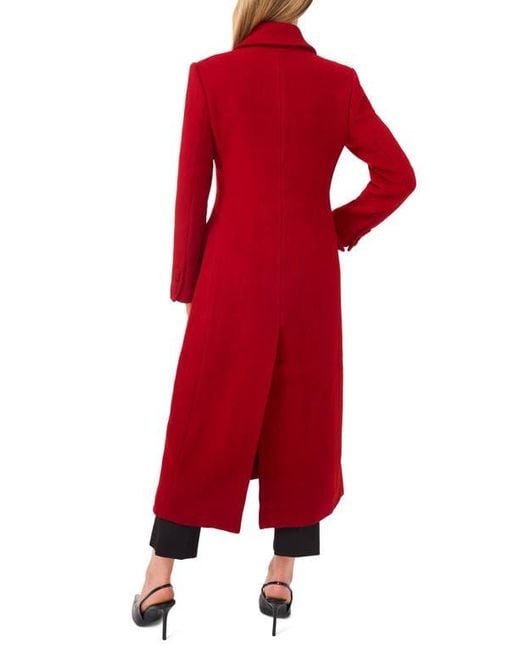 Ted Baker Red Bow Wool Blend Longline Coat
