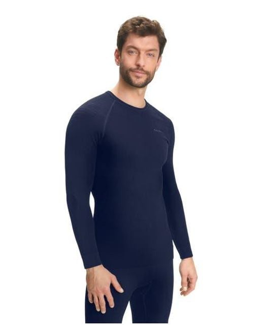 Falke Blue Maximum Warm Base Layer Top for men