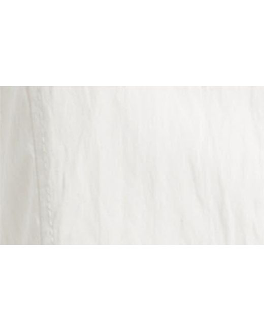 Mango White Pumpkin Sleeveless Bubble Hem Midi Dress