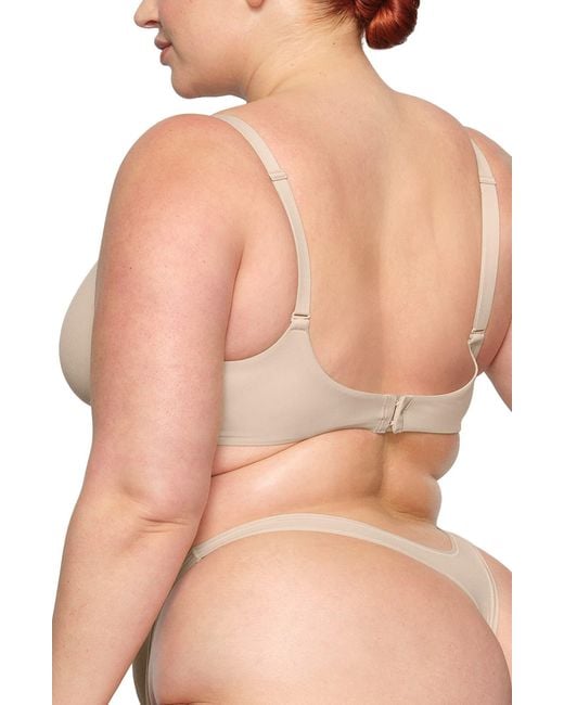 Skims Fits Everybody Unlined Underwire Demi Bra in Natural