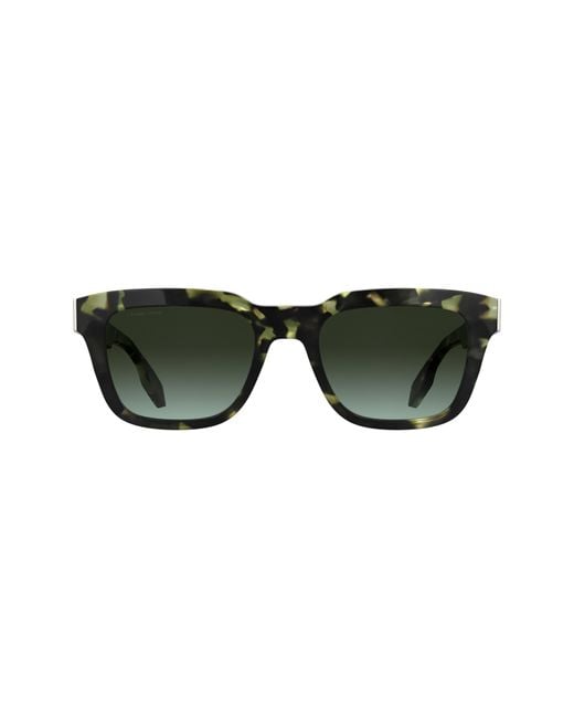 Canada Goose Green 52Mm Rectangular Sunglasses