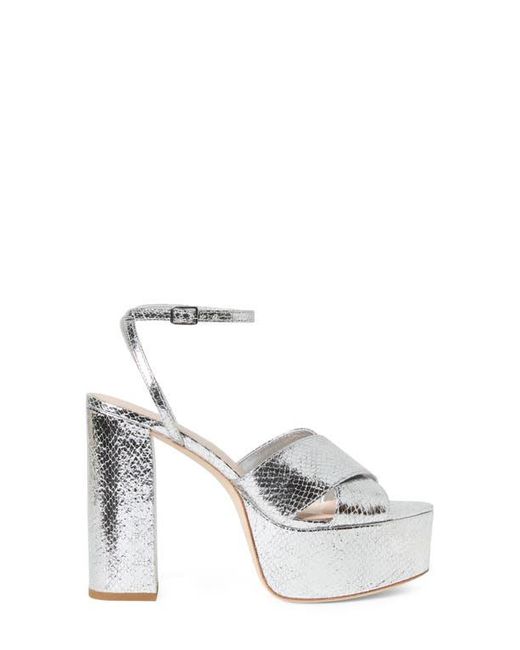 Loeffler Randall White Loretta Platform Sandal