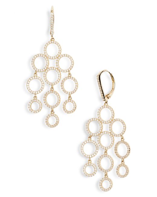 Lyst Nordstrom Cubic Zirconia Chandelier Earrings In Metallic Nordstrom Metallic Cubic Zirconia Chandelier Earrings Lyst