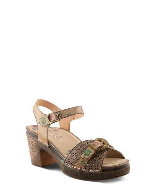 Spring Step Metallic Upperbuck Sandal