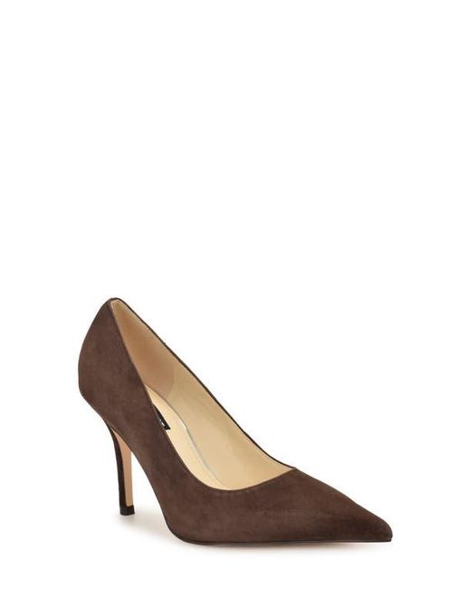 Nine West Brown Gemmha Pointed Toe Pump