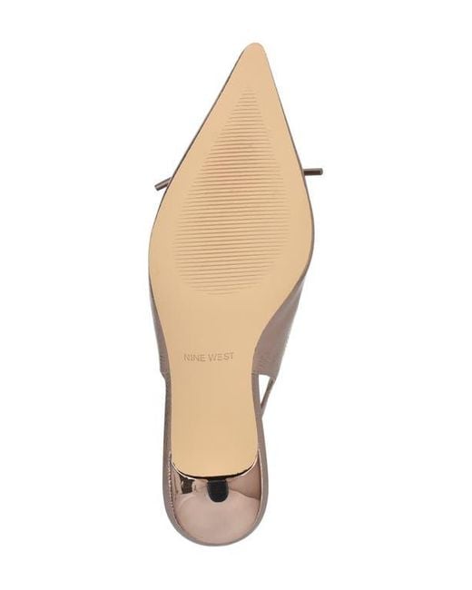 Nine West Multicolor Anora Slingback Pointed Toe Pump