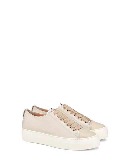 Agl Attilio Giusti Leombruni Women's Natural Mollie Platform Sneaker