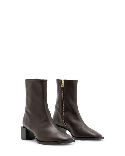 AllSaints Brown Avril Bootie