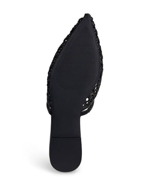 Yosi Samra Black Justine Pointed Toe Mule