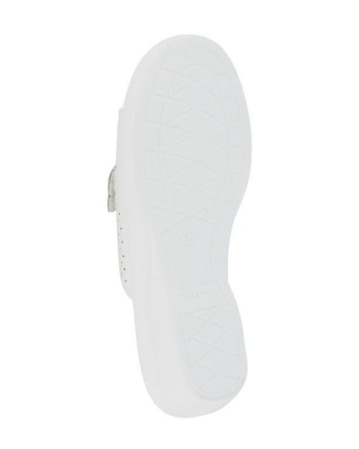 Flexus by Spring Step White Kea Slide Sandal